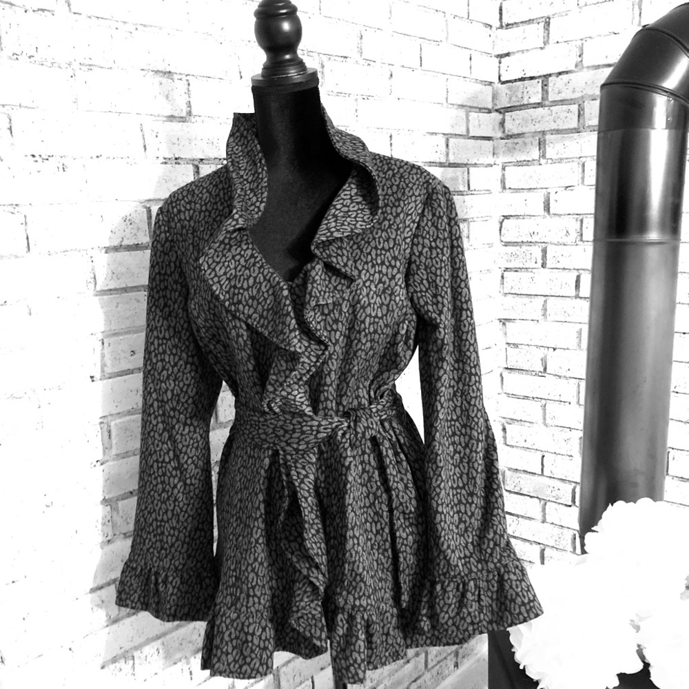 SANDRO STUDIO Ruffled Women’s Wrap Jacket